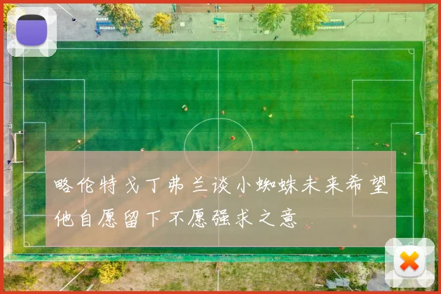 略伦特戈丁弗兰谈小蜘蛛未来希望他自愿留下不愿强求之意